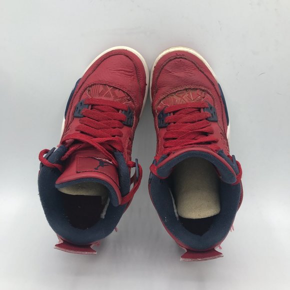 Nike Air Jordan 4 Retro FIBA Gym Red Womens Sz 5.5 - Picture 5 of 7